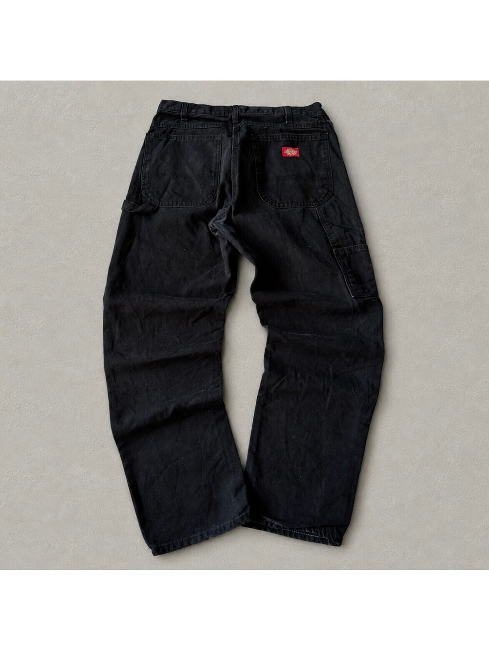 Vintage 2000s Dickies Black Carpenter Canvas Workwear Pants